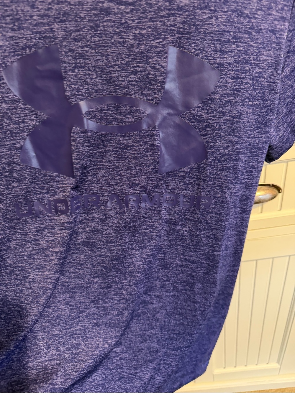 Under Armour Women’s Purple Performance Tee - Picture 2 of 3